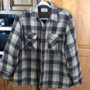 Vintage sears quilted flannel shirt